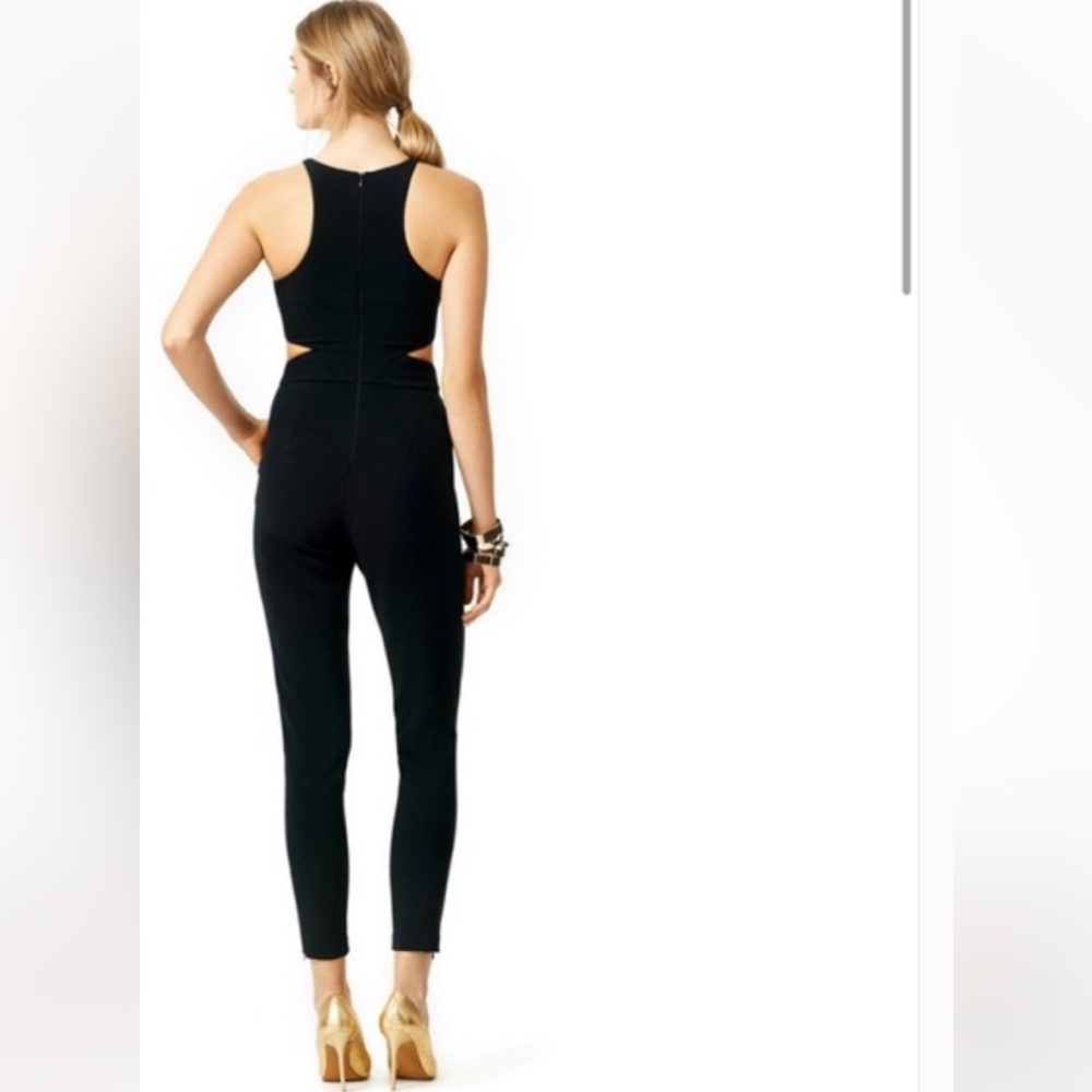 Hunter Bell Black Katie Cut Out Jumpsuit Size 4 NYC - Picture 2 of 9